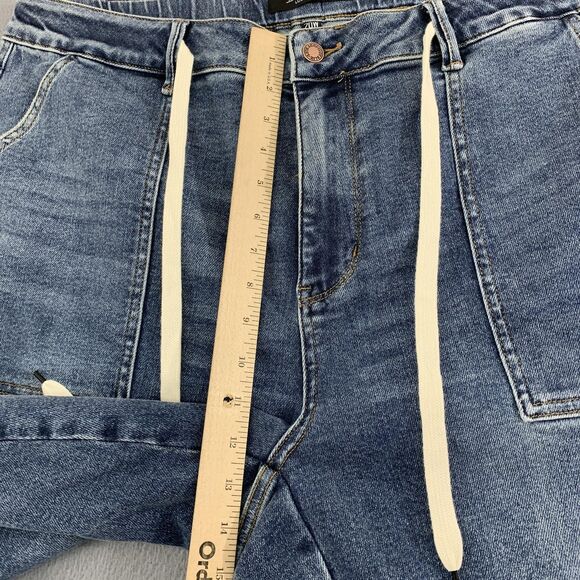 Judy Blue Jeans Womens 20W Blue Denim Jogger Drawstring Plus Pockets JB88779 - Picture 6 of 16